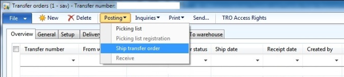 transfer order